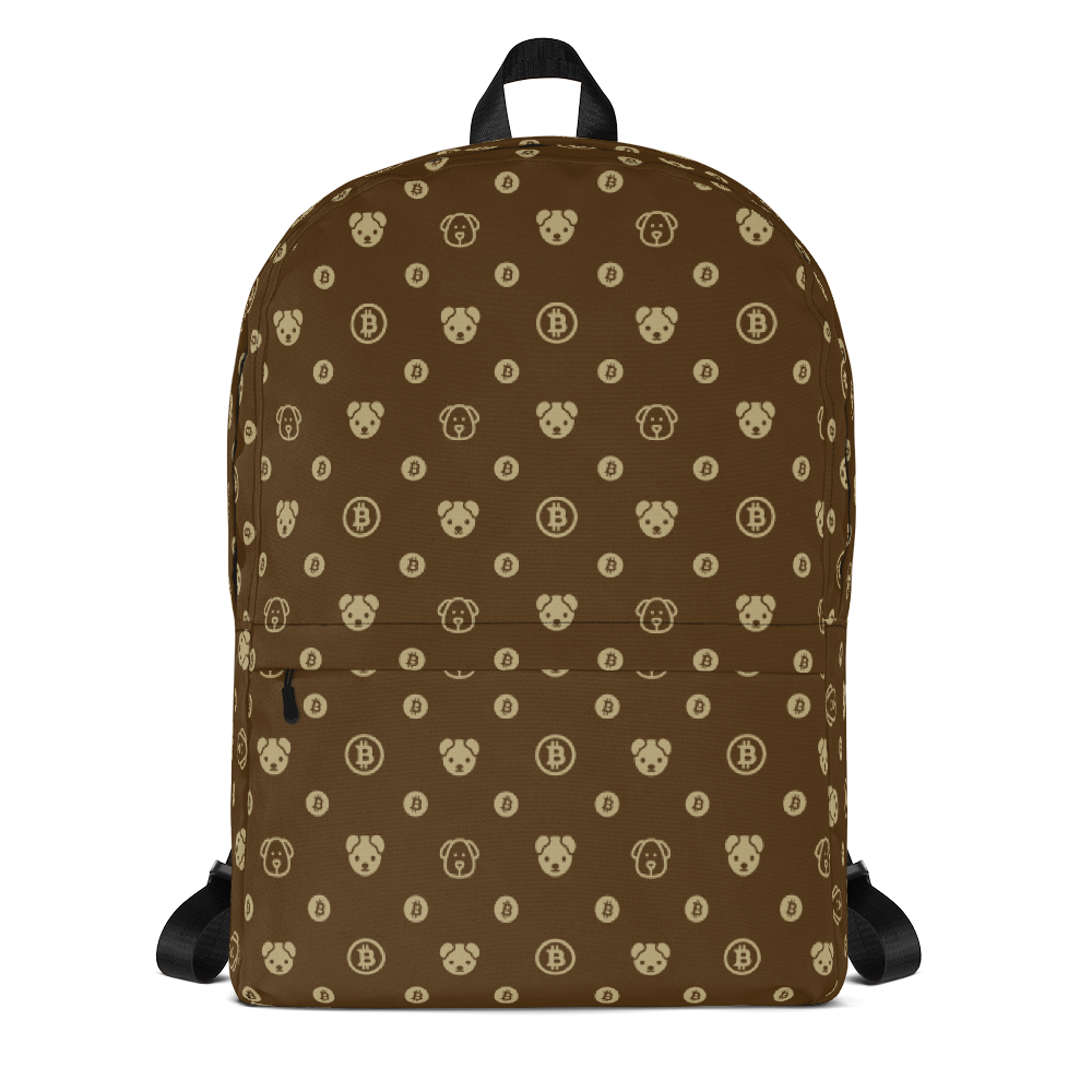 Backpack - Brown & Gold