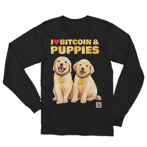 Long-Sleeve Shirt - Bitcoin & Puppies