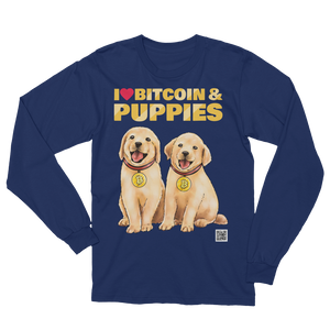 Long-Sleeve Shirt - Bitcoin & Puppies