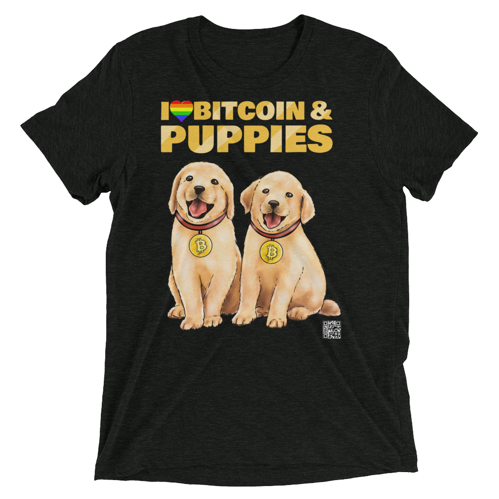 I Love Bitcoin & Puppies Shirt