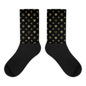 Bitcoin Puppies Monogram Socks