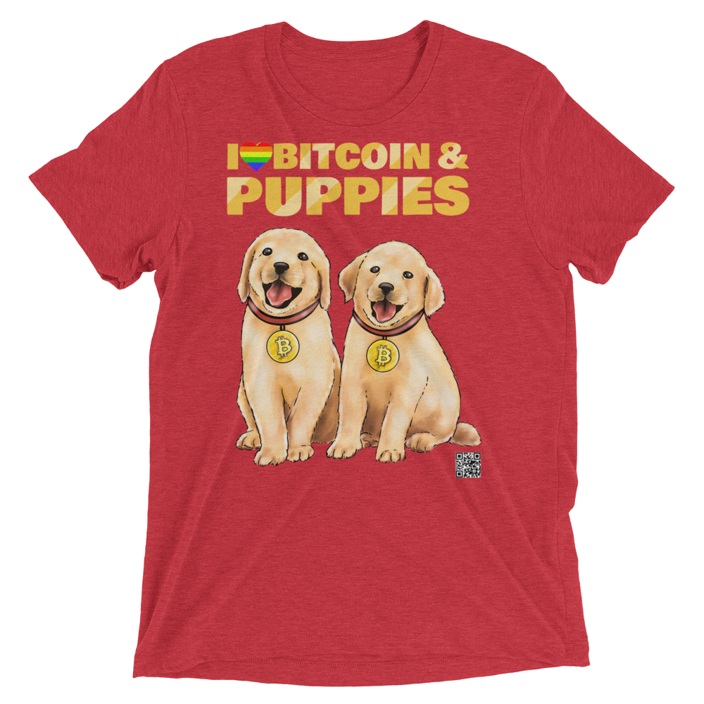 I Love Bitcoin & Puppies Shirt
